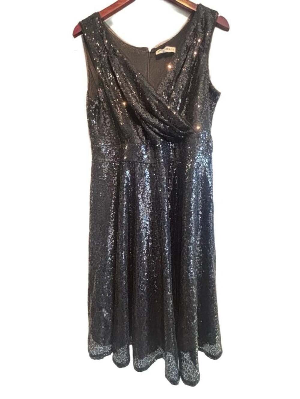 Grace Karin Sleeveless Sequin Cocktail Party Swing Dress Size M